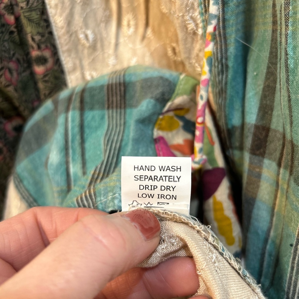 Young Threads Flowy Patchwork Peasant Tunic Top S… - image 10